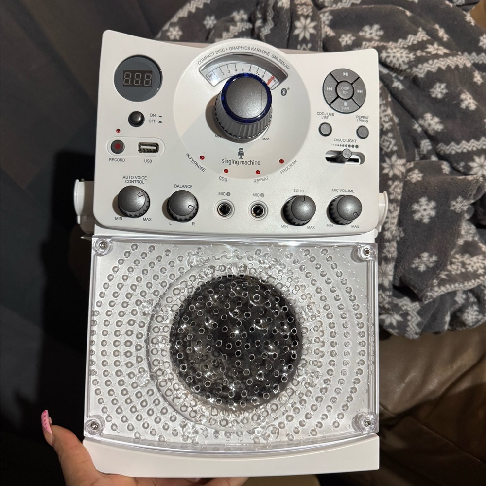 Singing Machine White Karaoke System